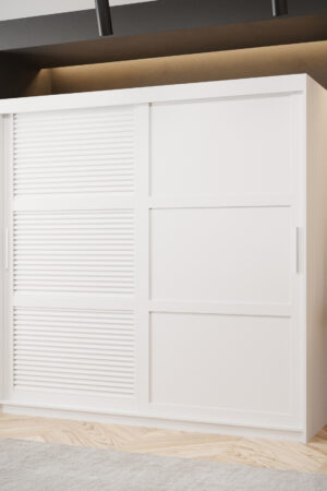 Šatní skříň Abi Zaluzja 3 v bílé barvě