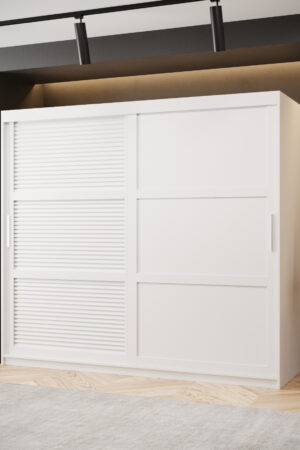 Šatní skříň Abi Zaluzja 3 v bílé barvě