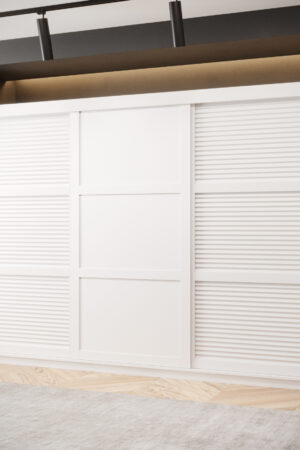 Šatní skříň Abi Zaluzja 3 v bílé barvě