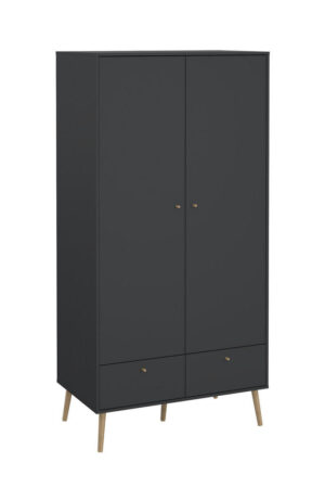 Šedá šatní skříň Livetastic s otočnými dveřmi