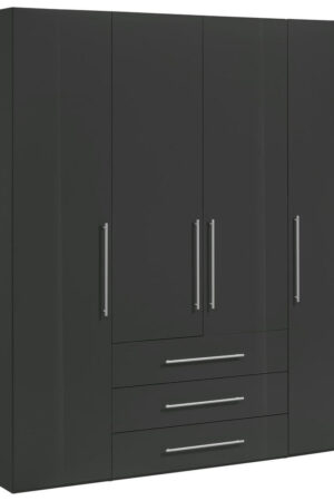 Šatní skříň Xora s otočnými dveřmi v antracitové barvě