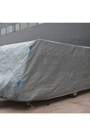 Zakrývací plachta pro karavany v šedé barvě
