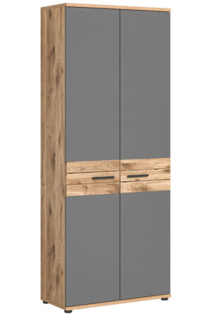Skříň na šanony v NOX OAK a BASALT GRAU provedení.