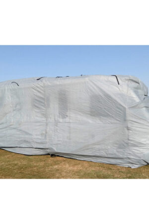 Zakrývací plachta pro karavany, šedá, rozměry 235x275x730 cm