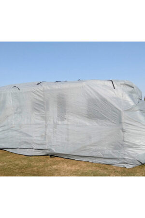 Zakrývací plachta pro karavany v šedé barvě