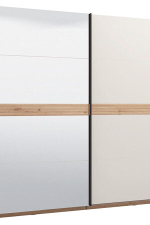 Xora skříň s posuvnými dveřmi, kašmírová a dub artisan