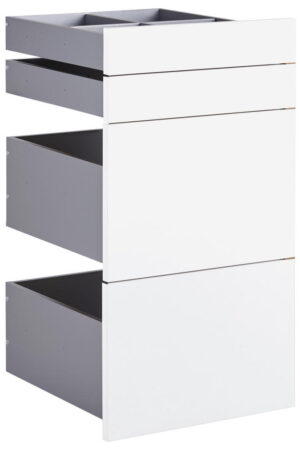 Sada bílých zásuvek Hom`in 45,3/83/46,8 cm