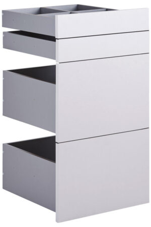 SADA ZÁSUVEK světle šedá 45,3/83/46,8 cm