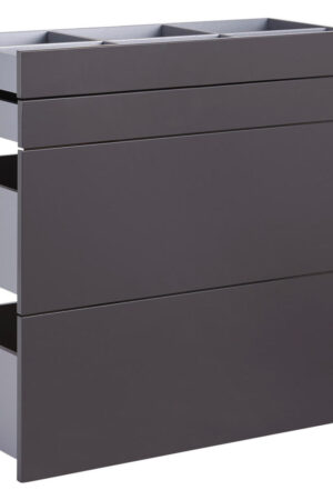 SADA ZÁSUVEK vysoce lesklá antracitová 90,9/82/46,8 cm