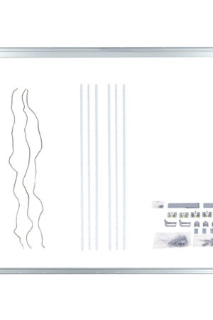 Montážní balíček v hliníkových barvách pro posuvné skříně