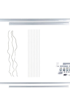 MONTÁŽNÍ BALÍČEK v chromovém provedení pro šatní skříně