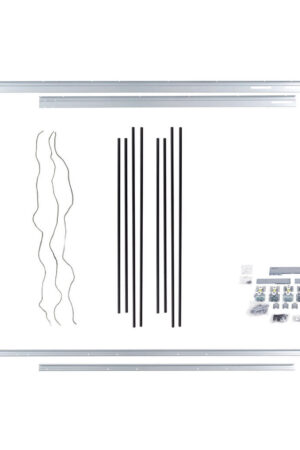 MONTÁŽNÍ BALÍČEK v černé barvě pro šatní skříně