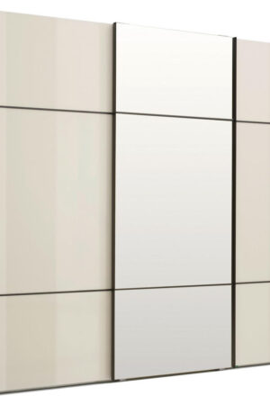 Skříň s posuvnými dveřmi, šampaňská barva, moderní design