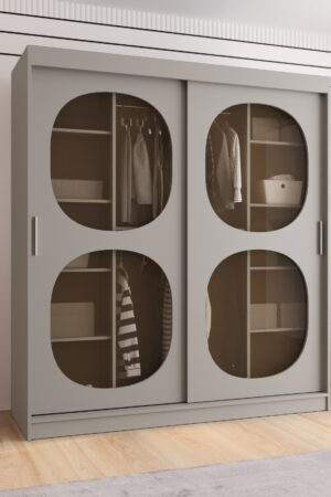 Šatní skříň Abi Bahrajn 2 v kašmírové barvě