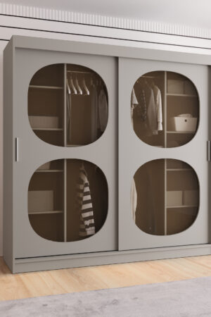 Šatní skříň Abi Bahrajn 2 v kašmírové barvě