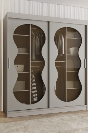 Šatní skříň Abi Bahrajn 3 v kašmírové barvě