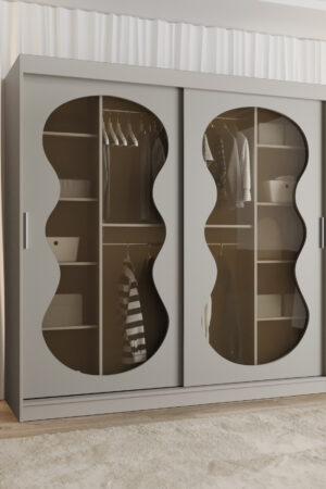 Šatní skříň Abi Bahrajn 3 v kašmírové barvě