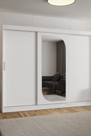 Šatní skříň Abi Lucy v bílé barvě