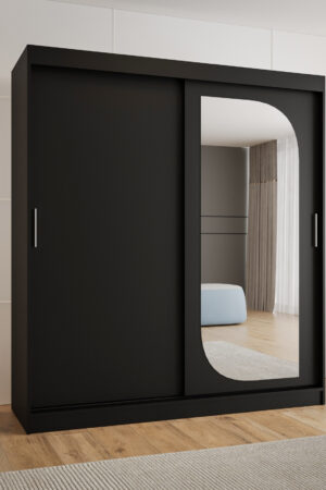 Šatní skříň Abi Lucy v černé barvě
