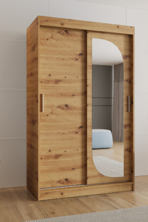 Šatní skříň Abi Lucy Dub artisan s posuvnými dveřmi