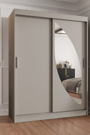 Šatní skříň Abi Milo s posuvnými dveřmi v kašmír barvě