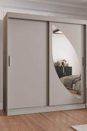 Šatní skříň Abi Milo s posuvnými dveřmi v kašmíru