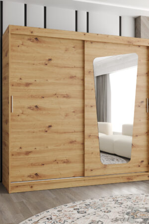 Šatní skříň Abi Moka v dekoru dub artisan