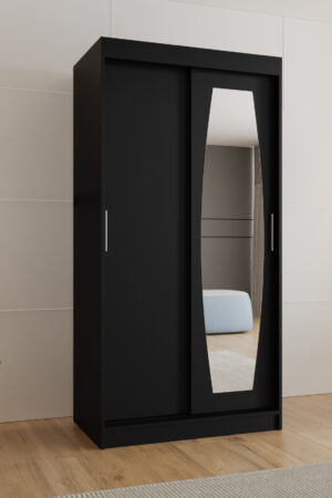 Šatní skříň Abi Rossa s posuvnými dveřmi v bílé barvě