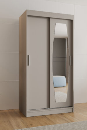 Šatní skříň Abi Rossa s posuvnými dveřmi v bílé barvě