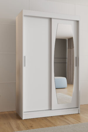 Šatní skříň Abi Rossa s bílými posuvnými dveřmi