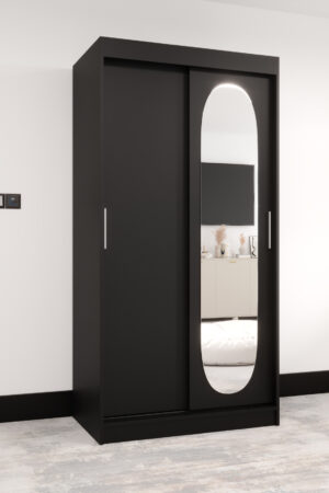 Šatní skříň Abi Royal s posuvnými dveřmi a zrcadlem