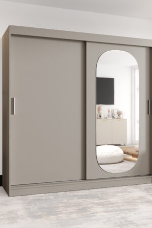 Šatní skříň Abi Royal s posuvnými dveřmi a zrcadlem