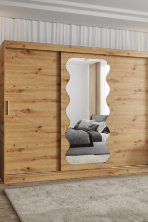 Šatní skříň Abi Spoti v dubu artisan