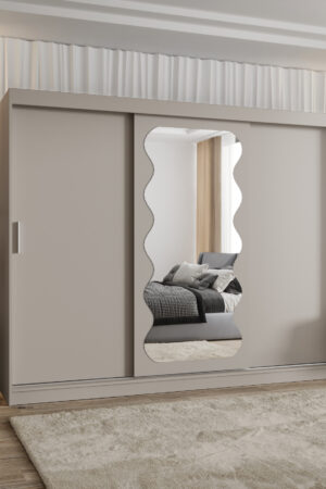 Šatní skříň Abi Spoti s posuvnými dveřmi v kašmíru