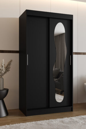 Šatní skříň Abi Ultra s bílými posuvnými dveřmi