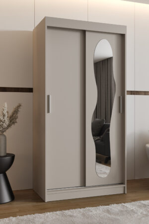 Šatní skříň Abi Ultra s bílými posuvnými dveřmi