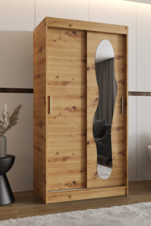 Šatní skříň Abi Ultra s bílými posuvnými dveřmi