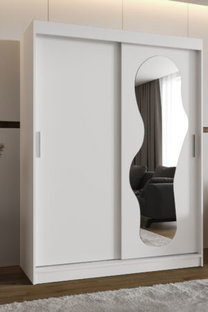Šatní skříň Abi Ultra s posuvnými dveřmi a zrcadlem