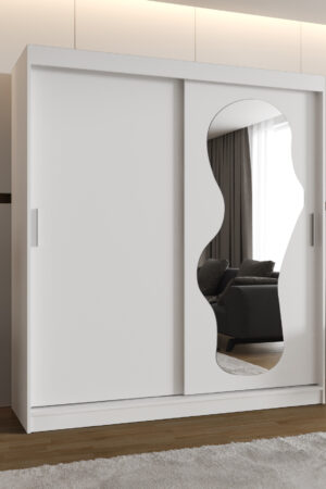 Šatní skříň Abi Ultra s posuvnými dveřmi a zrcadlem