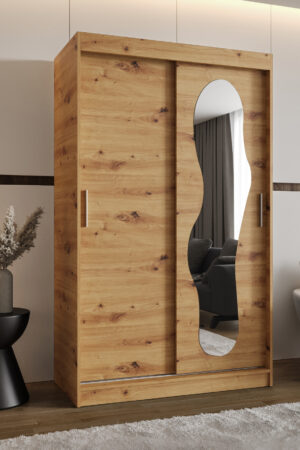 Šatní skříň Abi Ultra s posuvnými dveřmi a zrcadlem