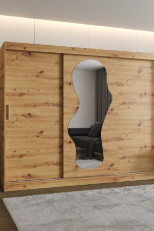 Šatní skříň Abi Ultra s posuvnými dveřmi v dubu artisan