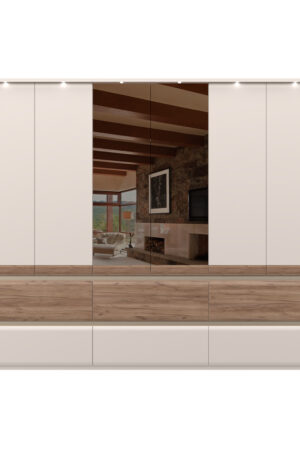 Skříň INVICTUS P66-2OG/IC v kašmírovém matném laku