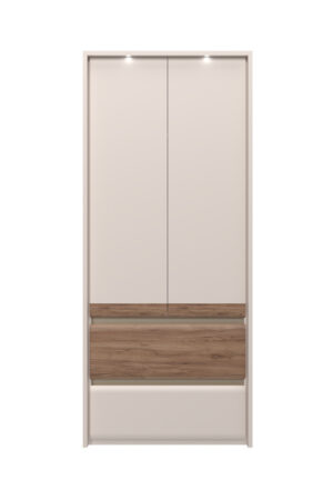 Skříň INVICTUS P22/IC v kašmírovém laku a ořechu