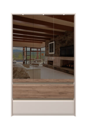 Elegantní skříň INVICTUS P32-OG/IC s matným kašmírovým lakem