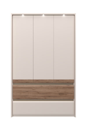 Skříň INVICTUS P32/IC v kašmírovém laku a ořechu