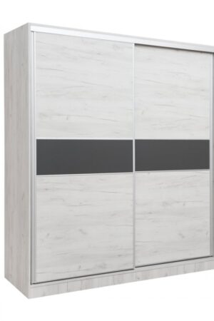 Skříň AP 200 v dubovém provedení se šatní tyčí