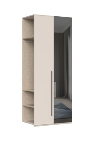 Přídavná skříň OPERA se zrcadlem a matným lakem Cashmere