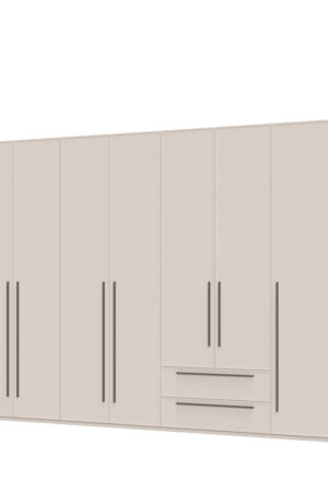 Sestava skříní OPERA v matném Cashmere laku.