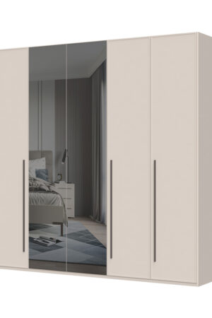 Sestava skříní OPERA v barvě Cashmere s zrcadly