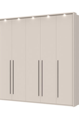 Sestava skříní OPERA v barvě Cashmere s osvětlením